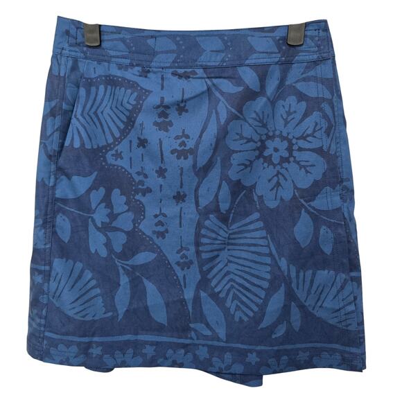 RipSkirt Hawaii Sz XS Blue Tropical Hawaiian Aloha Wrap Swim Cover-Up Skirt - Picture 1 of 7